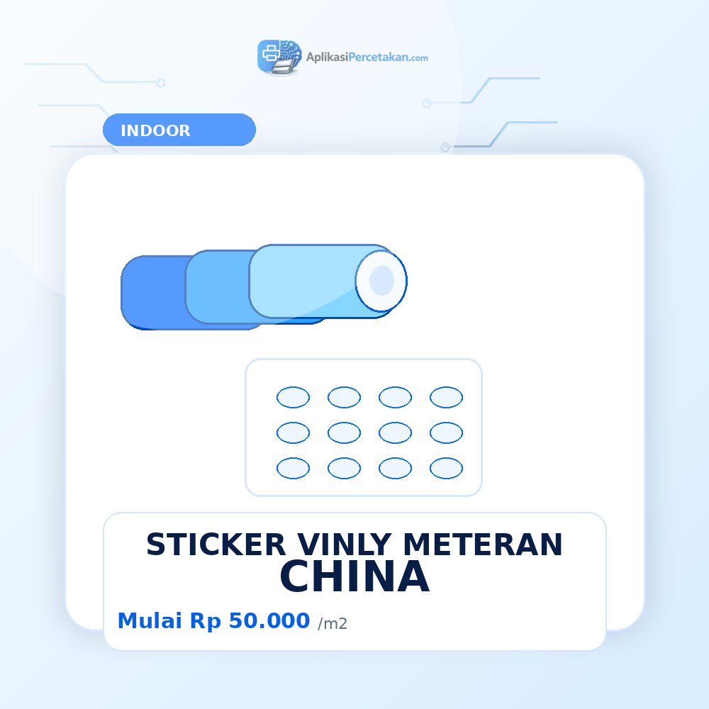 STICKER VINLY METERAN CHINA
