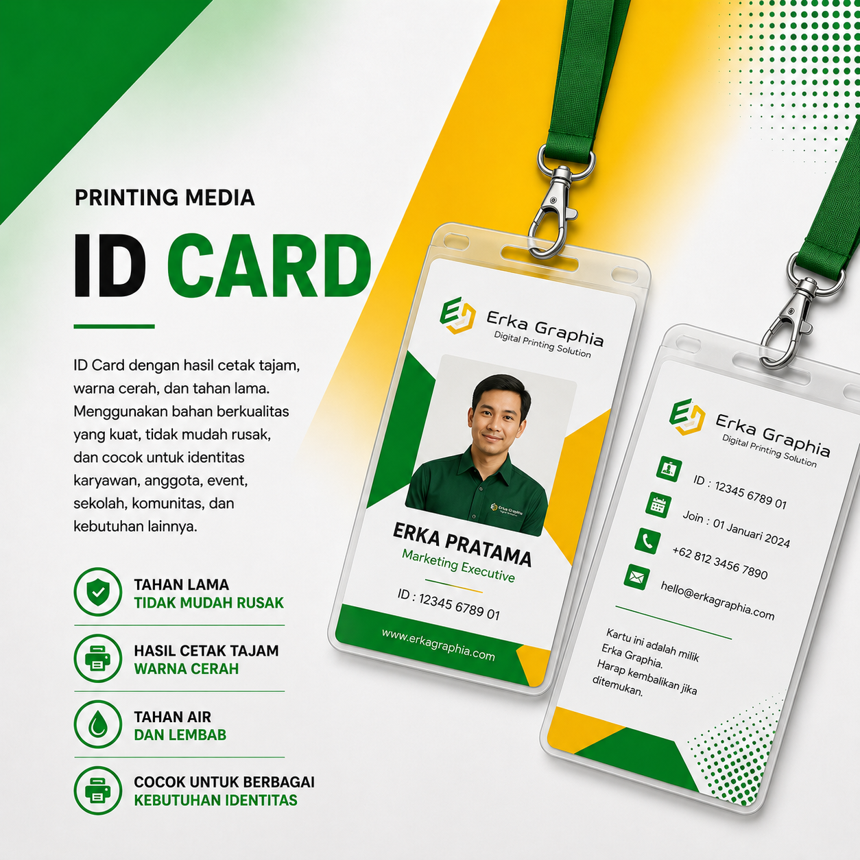 CETAK ID CARD BAHAN RK
