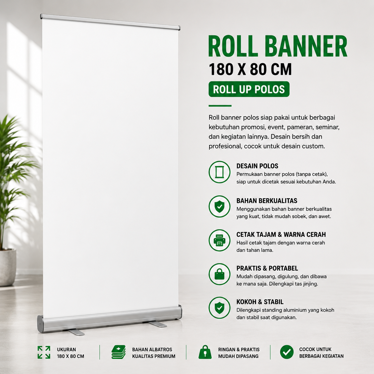 ROLL UP 80 X 180/200 CM