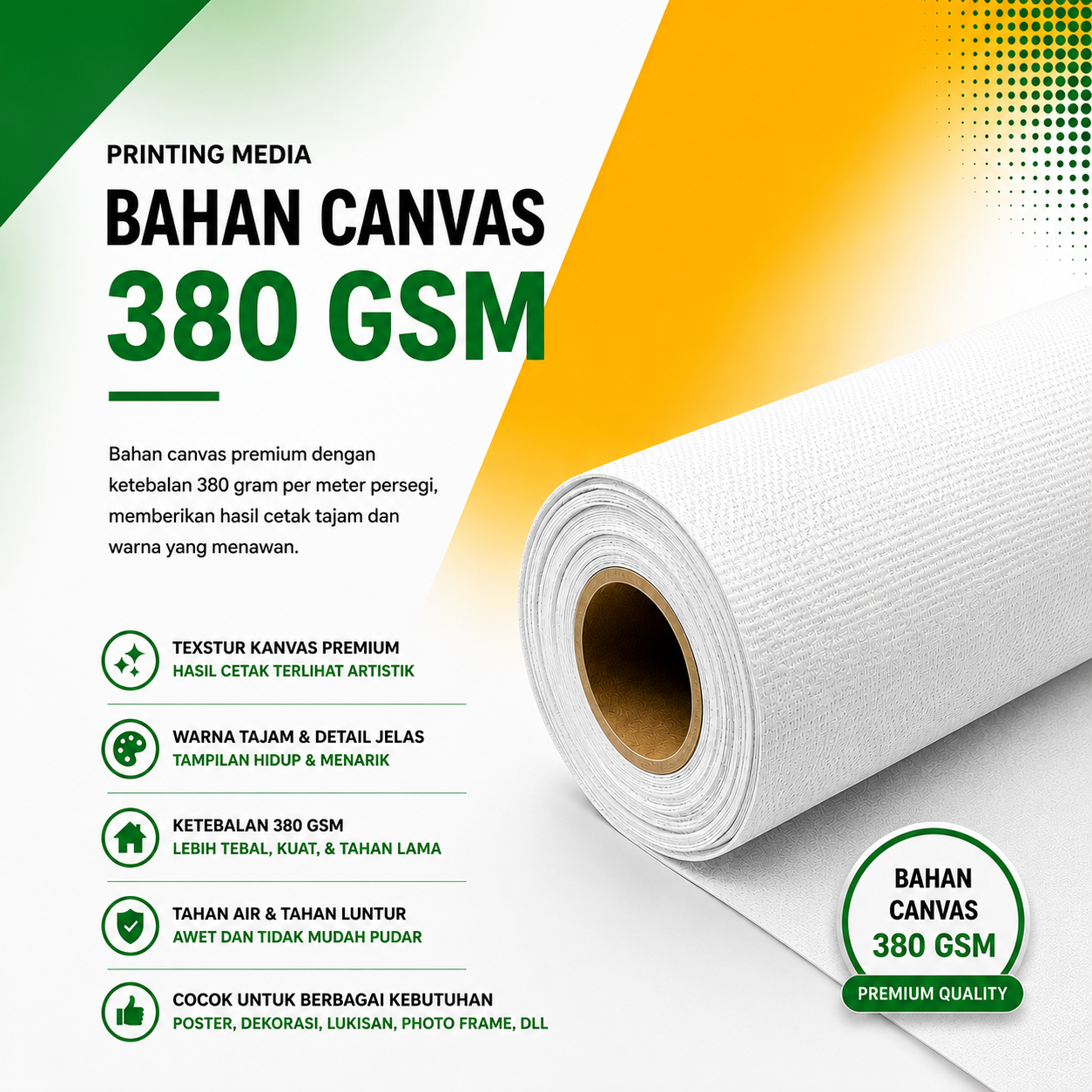 CANVAS MATE 380 GSM