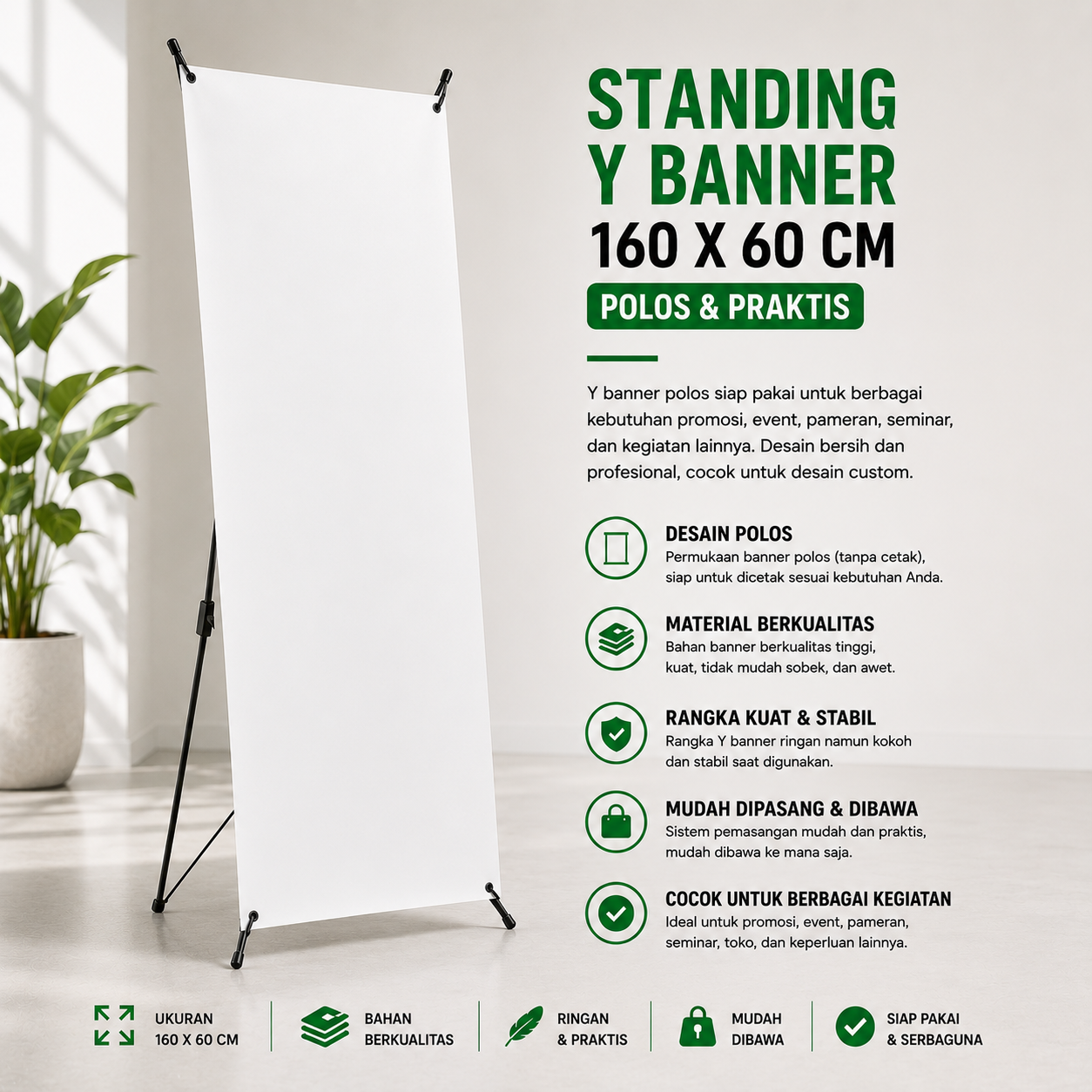 STANDING Y BENNER 60 X 160 CM