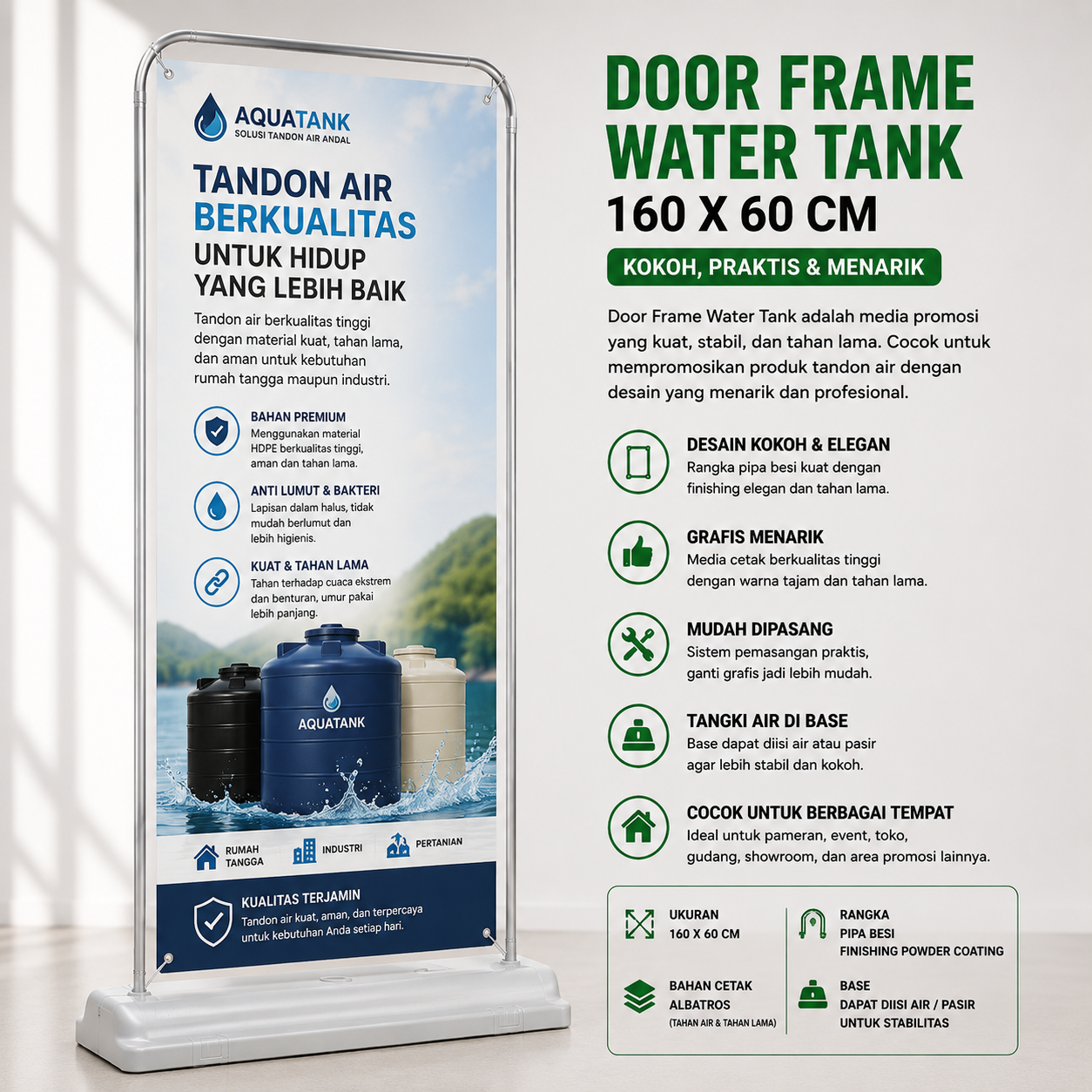 DOOR FRAME WATER TANK
