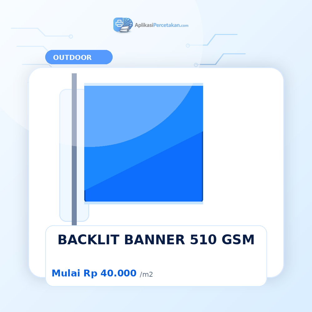 BACKLIT BENNER 510 GSM