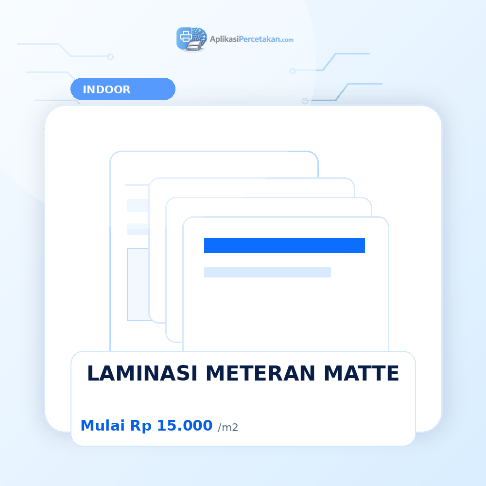 LAMINASI METERAN MATTE