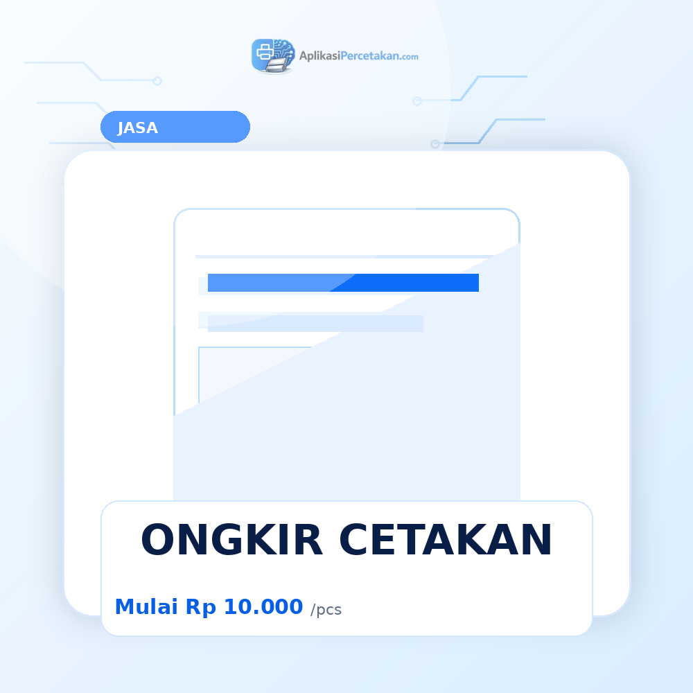 ONGKIR CETAKAN