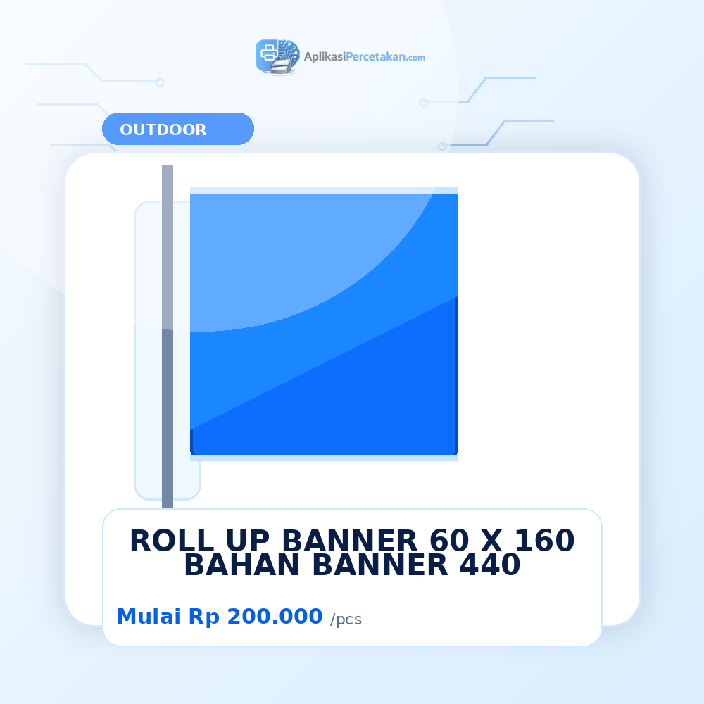ROLL UP BENNER 60 X 160 BAHAN BENNER 440